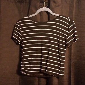 Striped crop top